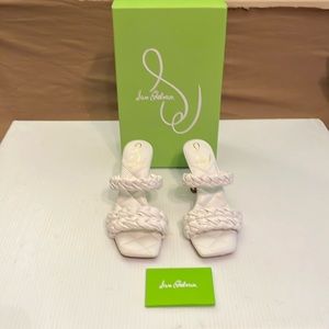 Sam Edelman Meghan, White Nappa Sandal Size 6M